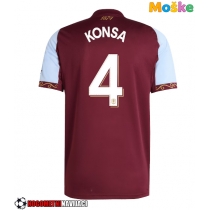 Moške Nogometnih dresov Aston Villa Ezri Konsa #4 Domači 2025-26 Kratki rokavi